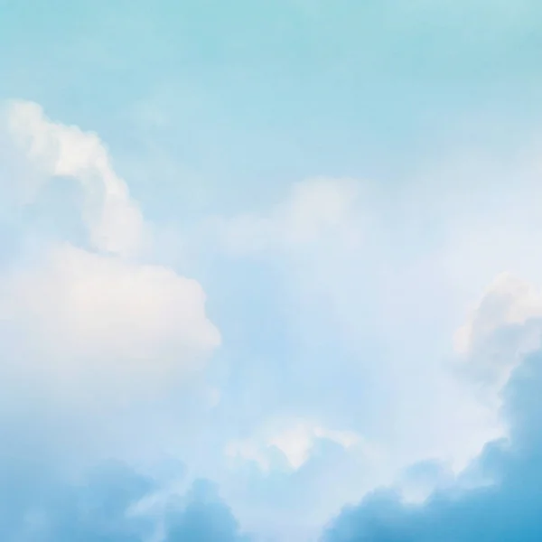 White clouds in blue sky — Stock Photo, Image