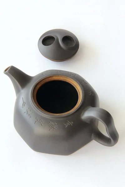 Ceașcă Ceainic Pentru Ceai Verde Stil Asiatic Japonez Chinez — Fotografie, imagine de stoc