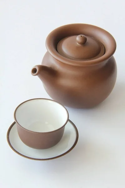 Tasse Thé Bouilloire Style Asiatique Japonais Chinois — Photo