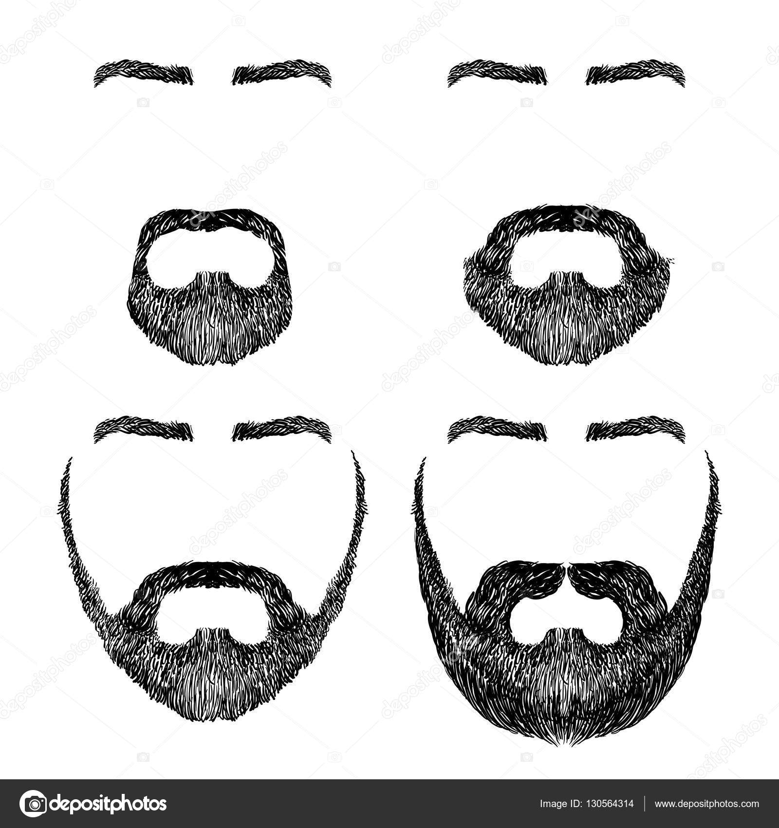Beard, mustache, eyebrows Stock Vector Image by ©kjolak 130564314