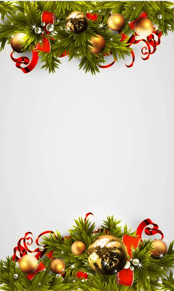 Fondo de Navidad decorativo — Vector de stock