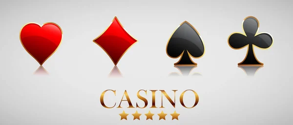 Casino-Werbedesign — Stockvektor