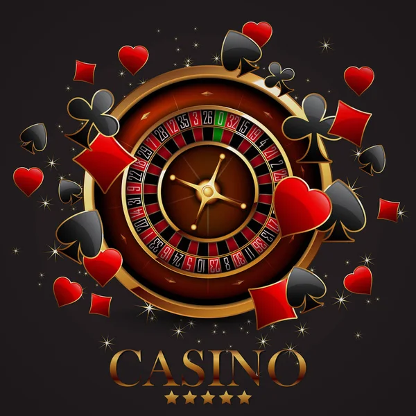 Roulette i kasinot — Stock vektor