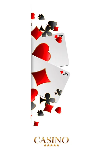 Casino reklam tasarımı — Stok Vektör