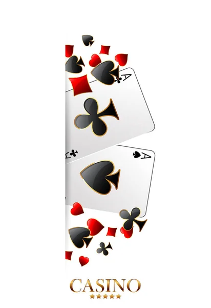 Casino-Werbedesign — Stockvektor