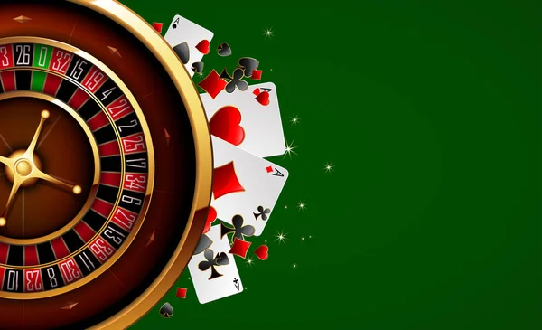 Roulette in the casino — Stock Vector