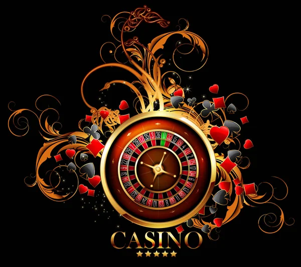 Casino advertising design — Stock Vector