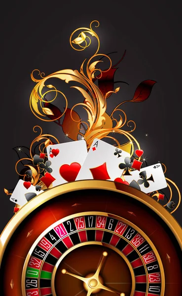 Diseño de publicidad de casino — Archivo Imágenes Vectoriales