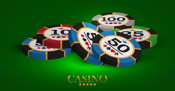 Casino advertising design — Stock Vector