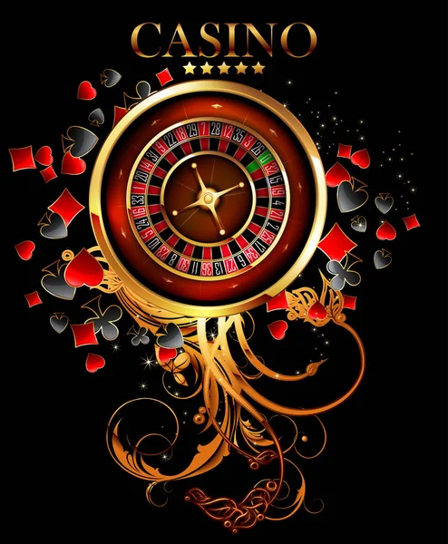 Casino advertising design — Stock Vector