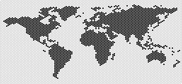 Esquema del mapa mundial — Archivo Imágenes Vectoriales