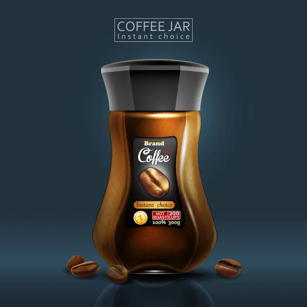 Coffee advertising design — Stock Vector