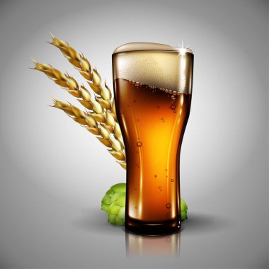 Bira arka plan. Etkisi o ile son derece gerçekçi illüstrasyon
