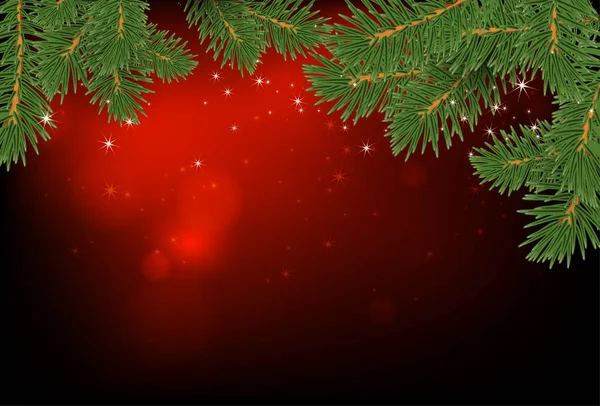 クリスマス背景。非常にリアルなイラスト. — ストックベクタ
