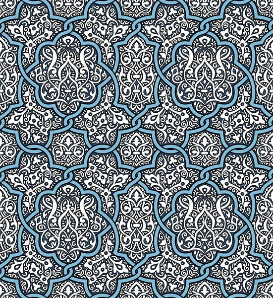 Verfijnd Arabisch Ornament Naadloze Achtergrond Illustratie Voor Het Thema Ramadan — Stockvector