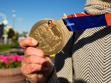  2017 Moskova maraton katılımcı madalyası.