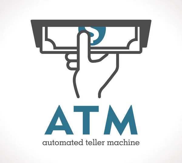 ATM - автоматизований тендерний апарат — стоковий вектор