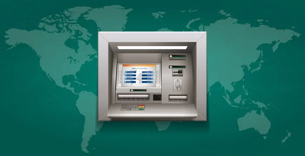 ATM - automated teller machine — Stock vektor