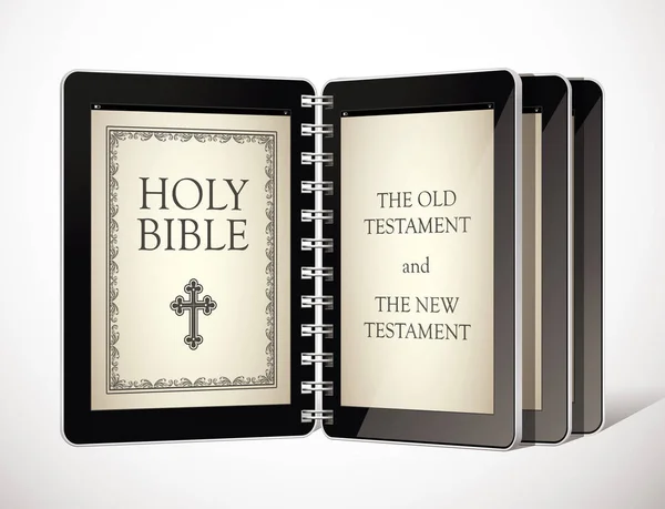 La Santa Biblia como ebook — Archivo Imágenes Vectoriales