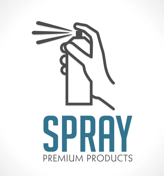 Concepto de logo Spray — Archivo Imágenes Vectoriales