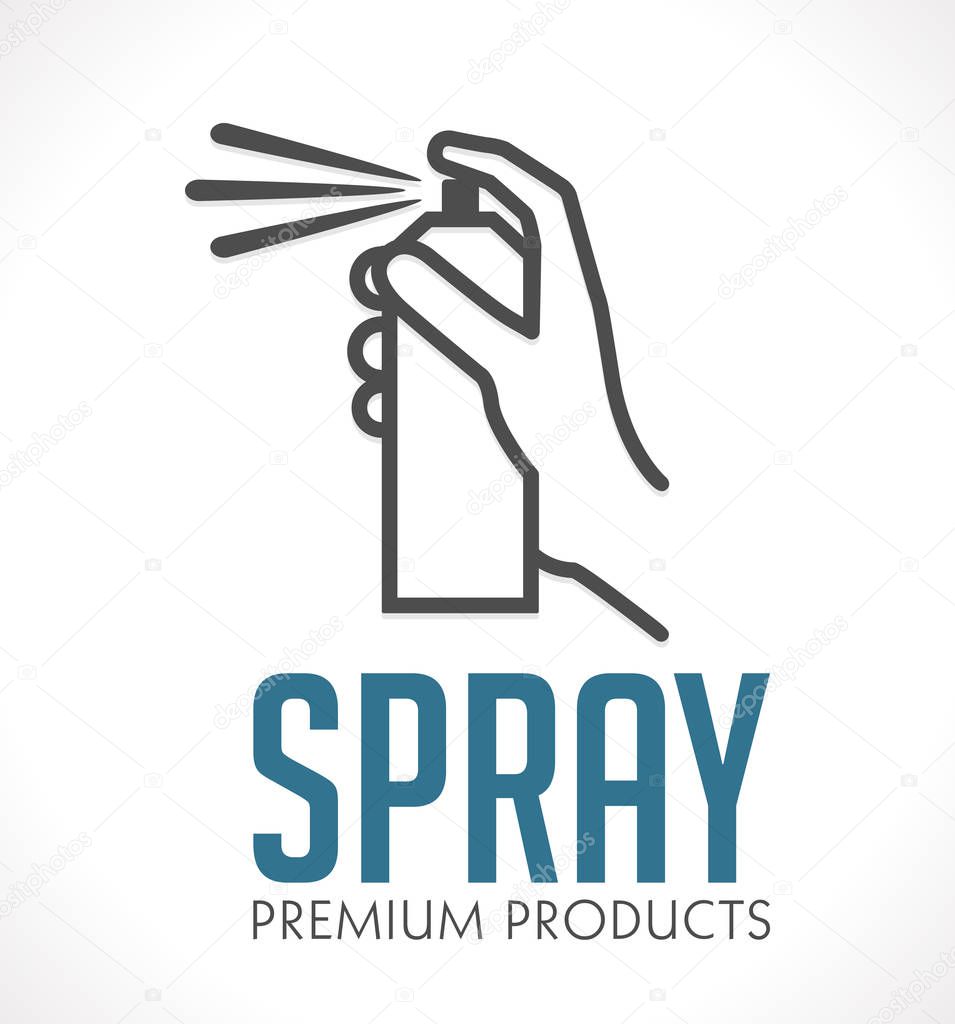 Spray logo - paint concept