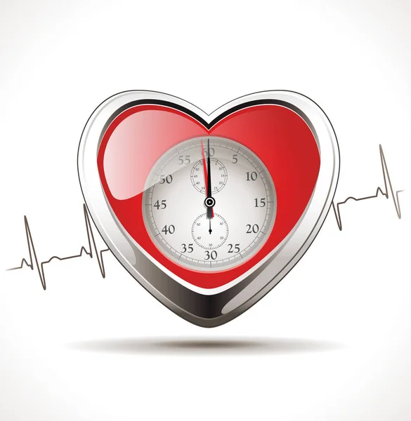 Ipertensione concetto - Cuore sano — Vettoriale Stock