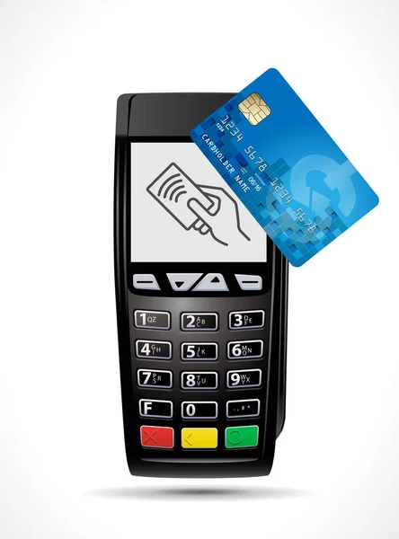 Credit card betaling, kopen en verkopen van producten & service — Stockvector