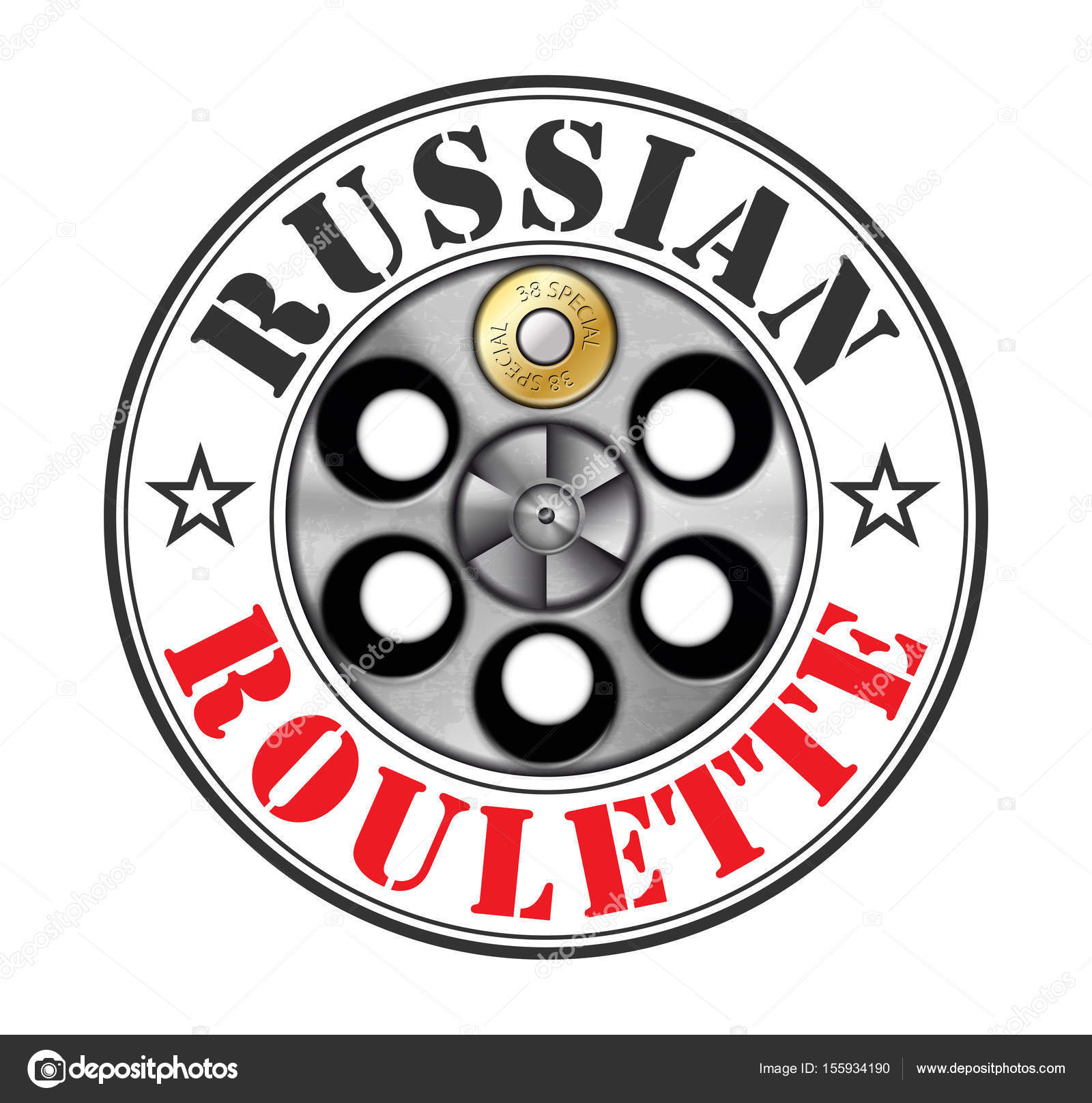 Famous Russian Roulette Logo: Roulette Wheel, Gun With Bullets And  Balalaika Royalty Free SVG, Cliparts, Vectors, and Stock Illustration.  Image 3060221.