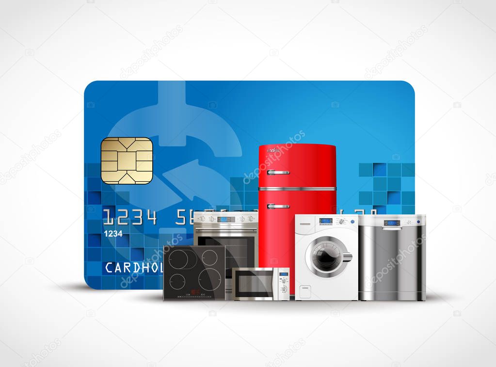 Card payment - buying house appliances 