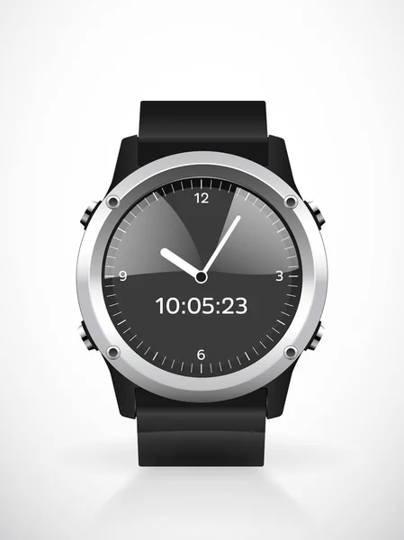 Reloj Inteligente Deportivo Para Corredores Aplicación Móvil — Vector de stock