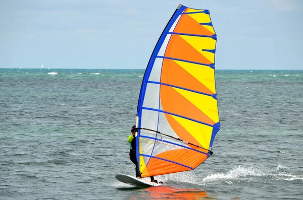 Planche à voile au large de Virginia Key — Photo