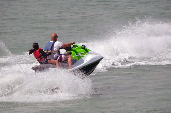 Tandem Jet Ski Riders — Stock Photo, Image