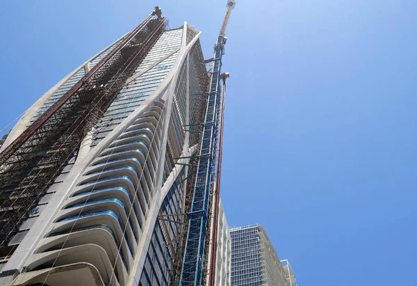 Luxury Condominium Tower Construction Miami Florida — Stock Photo, Image