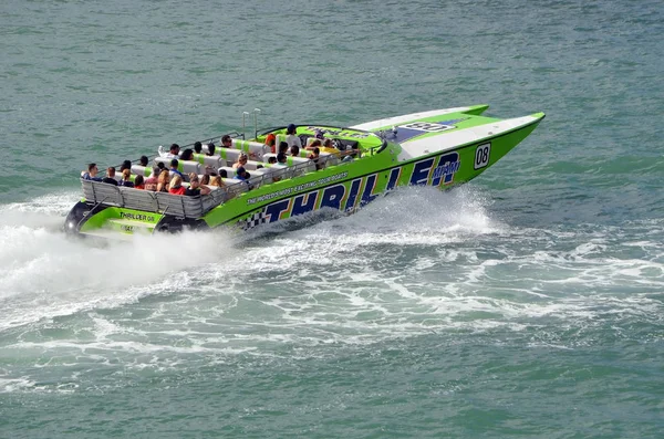 Miami Beach Florida December 2019 Tourist Enjoying Thrilling High Speed — Stock Photo, Image