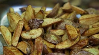 Makro sokak gıda kızarmış patates