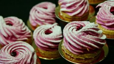 lezzetli ev yapımı pembe zephyr bolluğu
