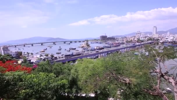 Khanh Hoa Nha Trang Vietnam Jun 2015 Panorama Resort City — стоковое видео