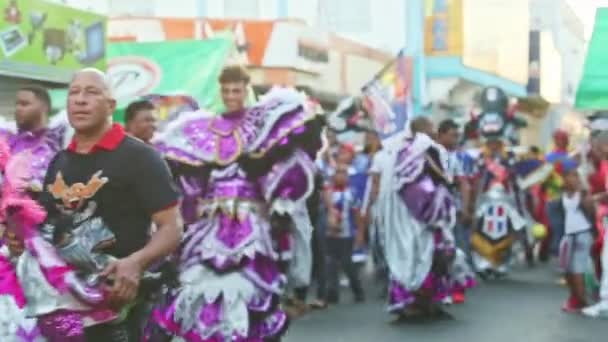 Concepcion Vega República Dominicana Fevereiro 2019 Zoom Jovem Pose Traje — Vídeo de Stock