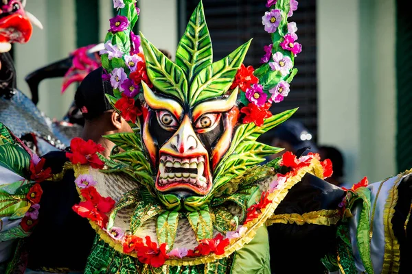 康塞普西翁德拉维加 多米尼加共和国 2020年2月9日 特写镜头特写镜头 拍摄2月9日在康塞普西翁德拉维加举行的多米尼加狂欢节 — 图库照片