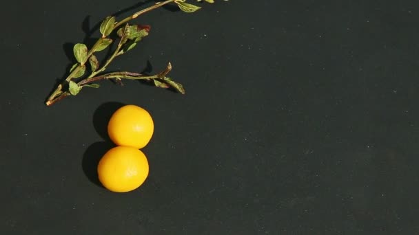 Process Making One Yellow Double Cherry Shaped Marzipan Candy — Stock Video