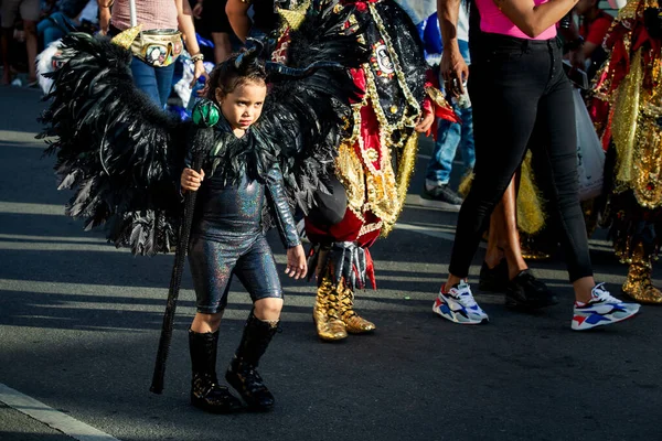 Concepcion Vega République Dominicaine Février 2020 Petite Fille Costume Maléfique — Photo