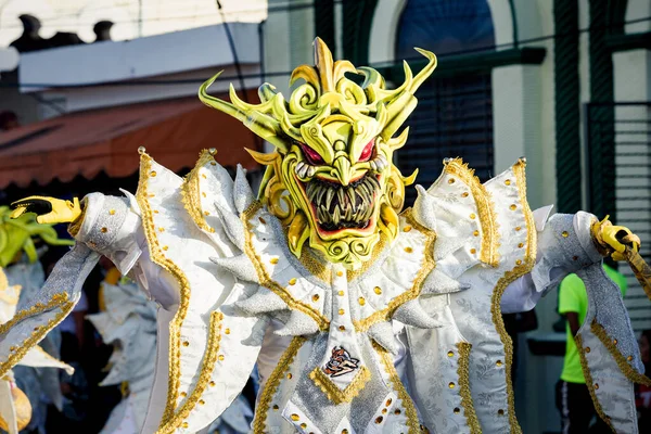 Concepcion Vega Dominican Republic February 2020 Closeup Man Sparkling Mask — стокове фото