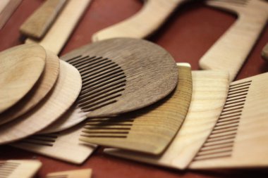 Ahşap saç tarak, bayanlar tarak