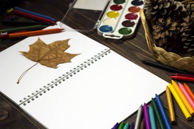 Okul için sonbahar, okul başlangıcı. Arka plan, set