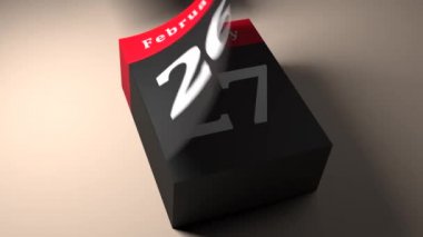 hızlı takvim kaydırması her gün ve ayda bir sayfaları çevirerek, zaman ayarlı