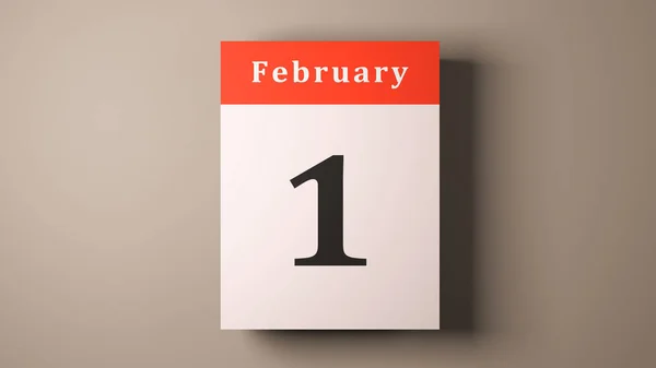 1. února Národní den svobody na stránkách kalendáře roku USA — Stock fotografie