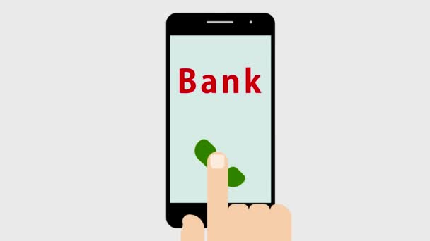 Bankanın Telefon Görüşmesi — Stok video