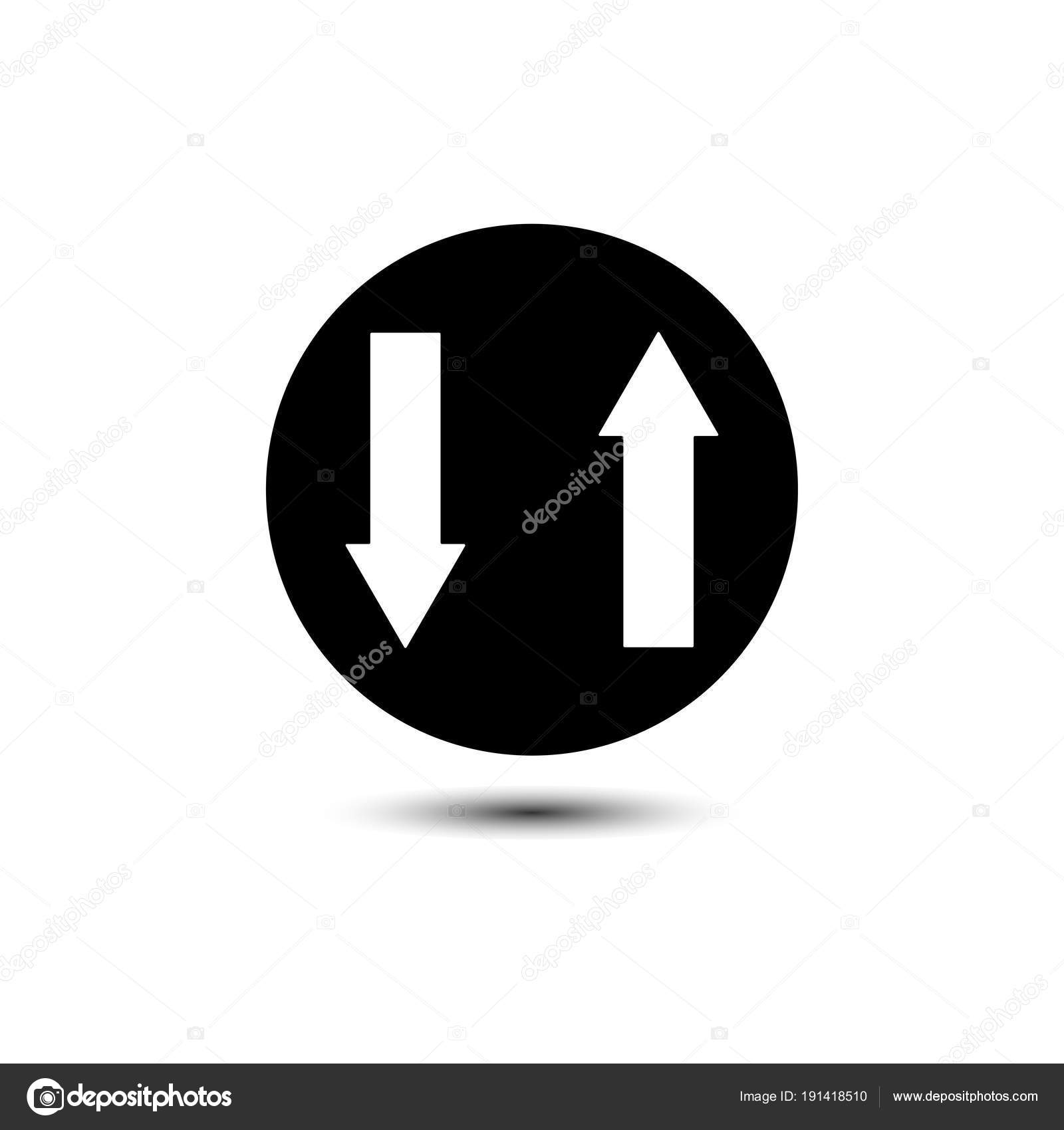 Up And Down Arrows Icon Vector Solid Pictogram Isolated On White Stock Vector C Severynvlad Gmail Com