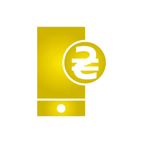 Ilustração vetorial do monitor cinza com ícone de dólar — Vetor de Stock