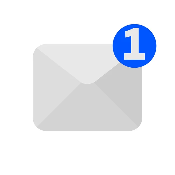 Une nouvelle icône d'enveloppe de message entrant — Image vectorielle